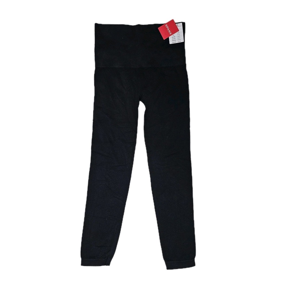 New SPANX EcoCare Ankle Leggings Very Black Women's Size Large - 20344R